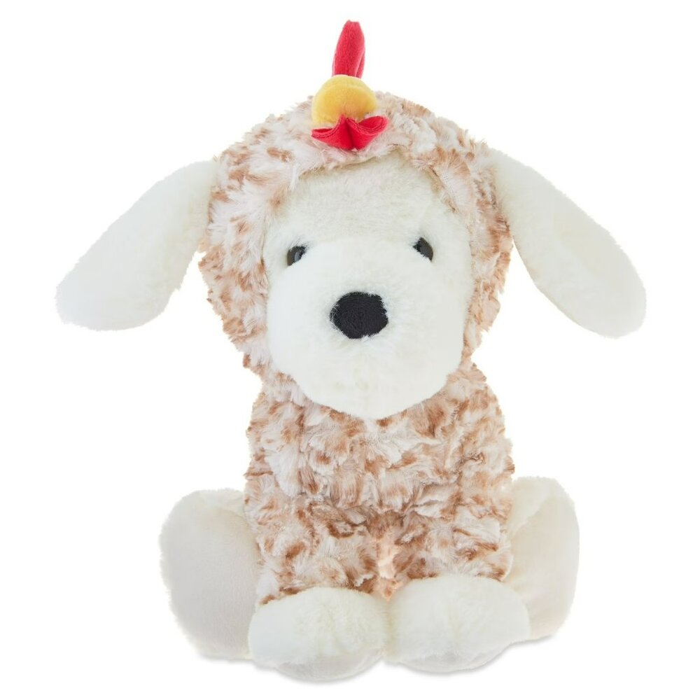 Way To Celebrate 13" Dog Plush With Rooster Beak Hood Plush Toy Stuffed Animal